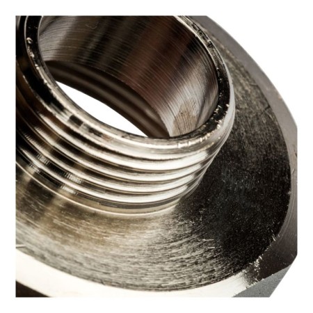 Adapter Stout SFT-0008-000021, 2 "x 1", internal/outer thread, nickelled brass-2