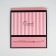 Folding box for flowers with the window “Thank you for being”, pink, 16 x 27 x 9 cm