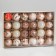 Set of balls plastic D-6 cm, 24 pcs "Melody" Assorted Lux, white-golden