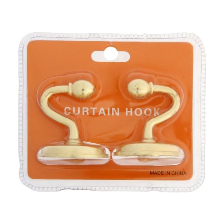 One -rod hook for curtains Cappio KC112, color gold, 2 pcs-6
