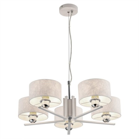 Suspended chandelier Citilux "Tilda" CL469150, 64x64x30 cm, 5x75W, E27, white color