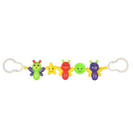 Stretching to a stroller/crib "butterflies", 3 toys, crumb I-5