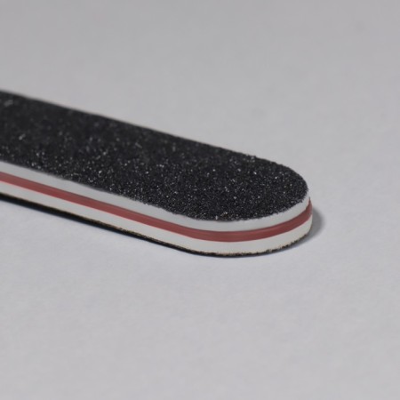 File - emery, abrasiveness 100/180, 18 cm, packing 20 pcs, black color-2