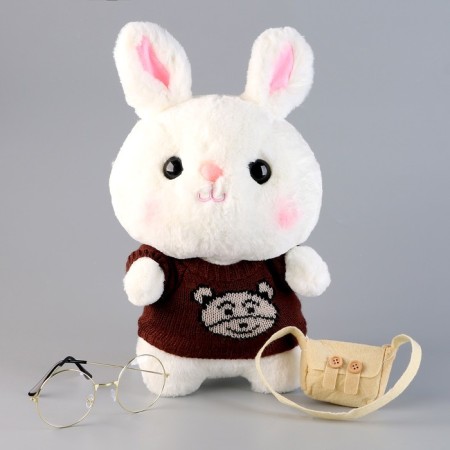 Soft toy "Bunny" in a blouse, 25 cm, color mix-4
