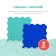 Modular massage rug orthodon, set No. 7 "Vigor"