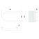 Terminus heated towel rail P-shaped, 500x200 mm, chrome