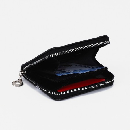 Lightning wallet, card for cards, for coins, black color-2