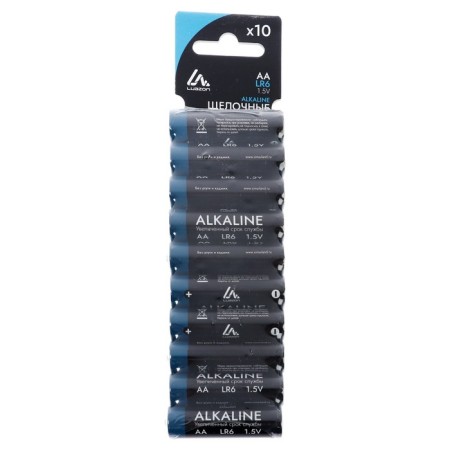 Alkalin battery (alkaline) Luazon, AA, LR6, blister, 10 pcs-1