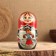 Troika matryoshka, red scarf, 5 puppet, suite