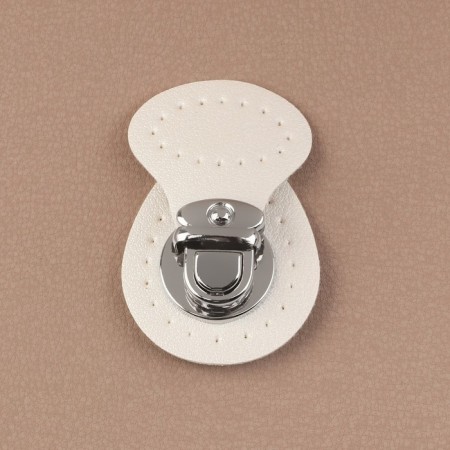 Bag -staple, sewing, 6 × 4 cm, white/silver color-1