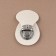 Bag -staple, sewing, 6 × 4 cm, white/silver color
