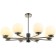 SHARO 8XE27 40W rush chandelier, size 85x85x56.5-96.5 cm, Nickel color