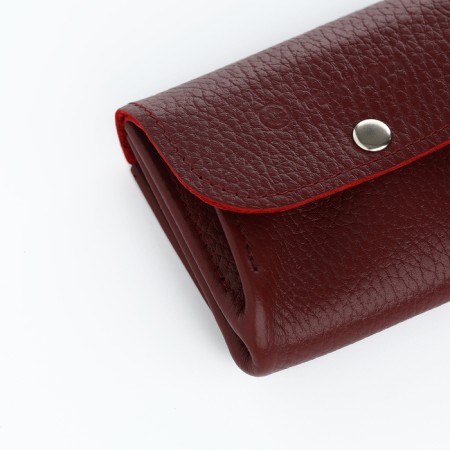 Monetnik on the button, Textura, burgundy color-5