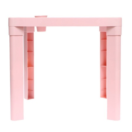 Children's table with a cup holder, pink color-1