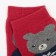 Women's socks, red color, size 23-25