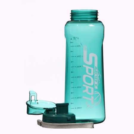 Water bottle, 800 ml, Sport, 23 x 7.6 x 4.8 cm, turquoise-2