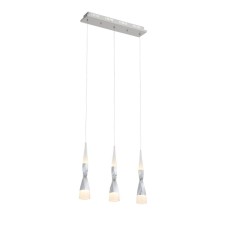 Suspension lamp ST LUCE. SL405.103.03. Bochie. 3x7 W, LED, 3000K, 1050 LM, 50x10x55 cm, chromium color