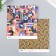 Scrapbooking paper bilateral "Color Geometry" density 180 g 15.5x17 cm