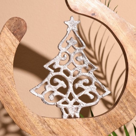 Interior souvenir in the wooden ring "Christmas tree" 33x8x34 cm-3
