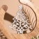 Interior souvenir in the wooden ring "Christmas tree" 33x8x34 cm