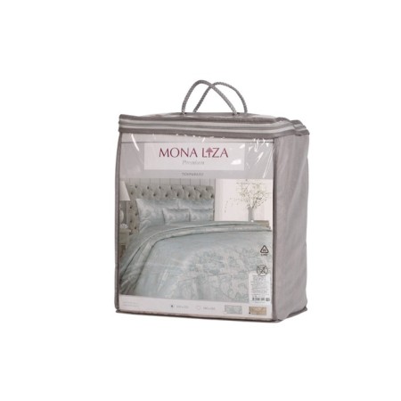 Flora bedspread, size 200x200 cm, coffee color-4