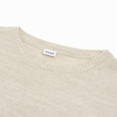 Female set (jumper, shorts) minku: casual collection beige color, river 52-5
