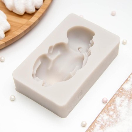 Mold "Pupsik", silicone, 10 × 6.5 cm, color mix-4