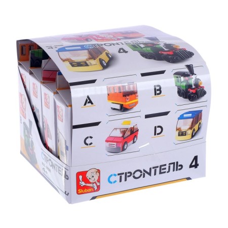 Designer "City Transport", 59 parts, 4 types, mix-9