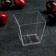 Plastic disposable form for buckshot "square", 60 ml, color transparent color