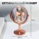 Mirror in gift packaging "Circle", bilateral, with an increase, D mirror surface 8.7 cm, golden color