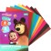 Cardboard Color, A4, 8 sheets, 8 colors, non -unilateral, bilateral, in the folder, 220 g/m², Masha and the bear