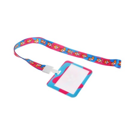 Badge horizontal, external 100 x 80mm, internal 52 x 82mm, tape 42 cm, corgs-3