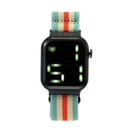 Electronic watch watches with textile strap