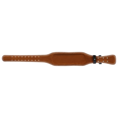 Belt for heavy athletics 110 cm, artificial leather, black color-8