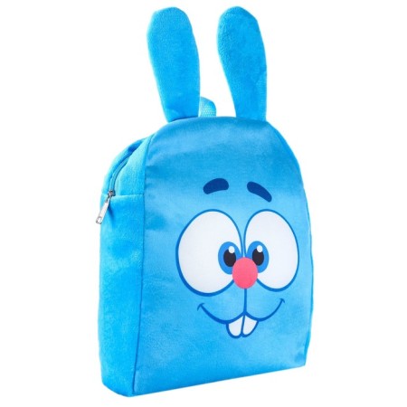 Plush backpack with a pocket, 25.5 x 33 x 11 cm "crumbs", mixes-1