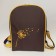 Women's bag Bright brown oxford with embroidery