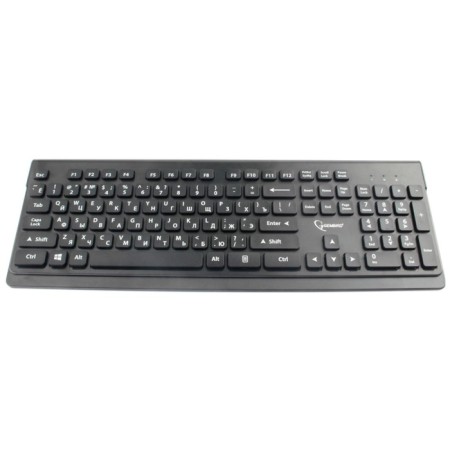 Kl-ra set+Mouse Bezrov. Gembird KBS-7200, Black, 2.4GHz/10m, 1600 DPI, mini-receiver-108138-1