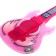 Musical guitar, sound, light, pink color