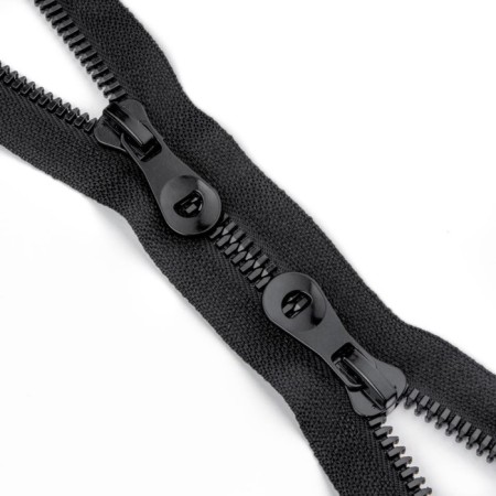 Tractor lightning No. 5, two locks, length 100 cm, black color-1