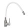 Accoona A48104G kitchen mixer, single -leaf, with nut, stainless steel, white/satin