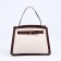 Cross-Bodi Bag on a zipper, white/brown color