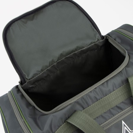 Sports bag, lightning department, 3 outer pockets, long belt, green color-2