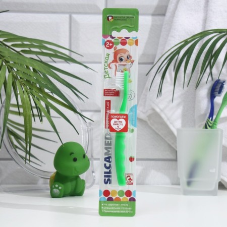 Children's Toothbrush Silcamed, soft 2-7 years, 1 pc., Mix-8