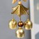 Wind Music Metal "Star" Sand 4 Bells 43x6 cm