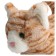 Soft toy "Red striped kitten", 27 cm