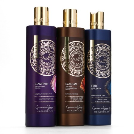 Hair balm, a complex of oils and extracts, power and radiance, 470 ml, Ural Lab-9