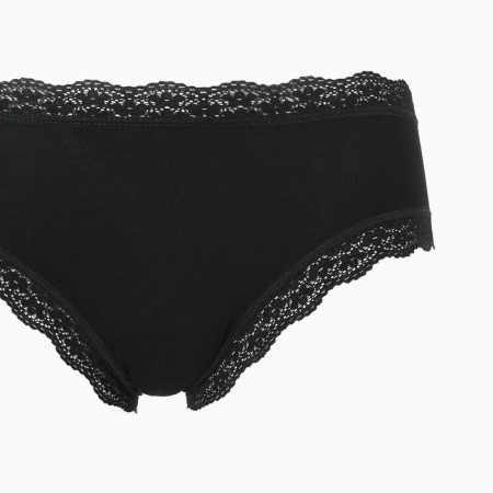 Set of women's panties slips (3 pcs), white/black/pink color, size l (44-46)-1