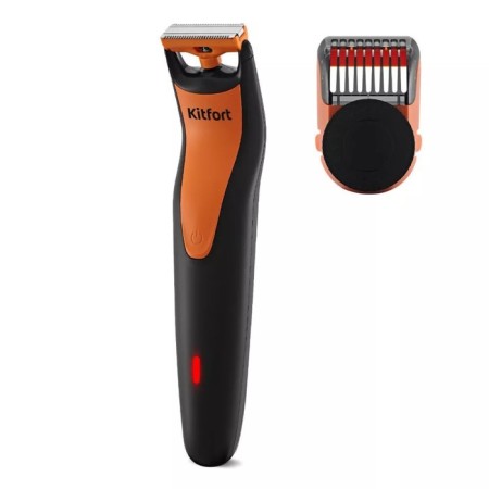 Kitfort KT-3124-2 Hair Trammer, for beard/mustache, from battery, black-orange
