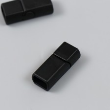 Black Magnetic metal fastener 0.7x2.3x0.9 cm