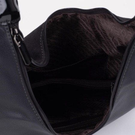 Bag-hoba, lightning department, external pocket, long belt, gray color-2